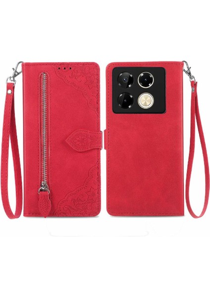 Infinix Not 40 Pro 4g Iş Çoklu Kart Yuvası Cüzdan Flip Için Flip Case (Yurt Dışından)