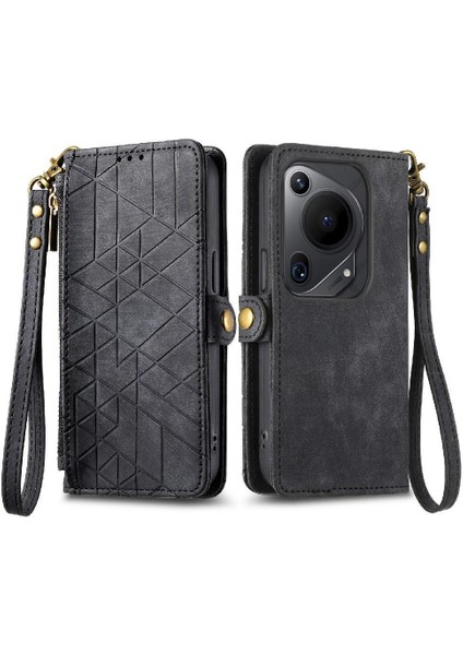 Huawei Pura 70 Için Flip Case Ultra Darbeye Deri Kılıf Kapak Çevirin (Yurt Dışından)