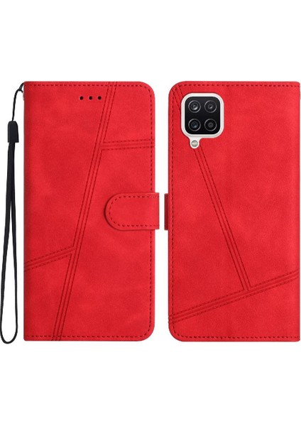 Samsung Galaxy A22 4g Tam Koruma Bilek Kayışı Kart Yuvaları Için Flip Case (Yurt Dışından)