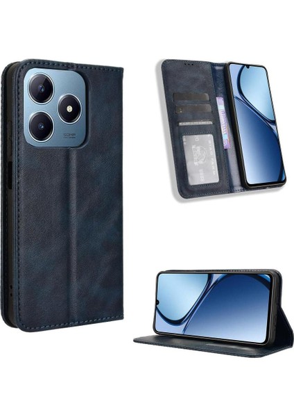 Realme C63 4g Cüzdan Pu Deri Manyetik Kapatma Için Kılıf (Yurt Dışından)