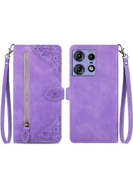 Motorola Kenar 50 Pro Çoklu Kart Yuvası Iş Cüzdan Flip Case (Yurt Dışından)