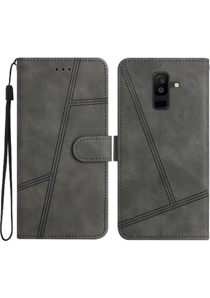 Samsung Galaxy A6 Artı 2018 Kart Yuvaları Tutucu Manyetik Tam Için Flip Case (Yurt Dışından)