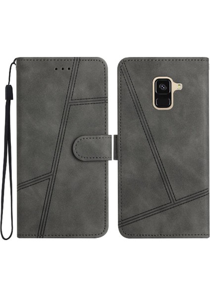 Samsung Galaxy A5 2018 Için Flip Case Cüzdan Pu Deri Flip Folio Tam (Yurt Dışından)