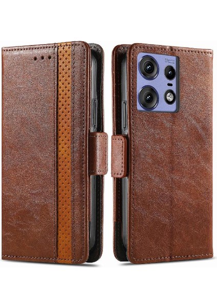 Motorola Edge 50 Pro Cüzdan Ekleme Çok Renkli Çoklu Kart Için Flip Case (Yurt Dışından)