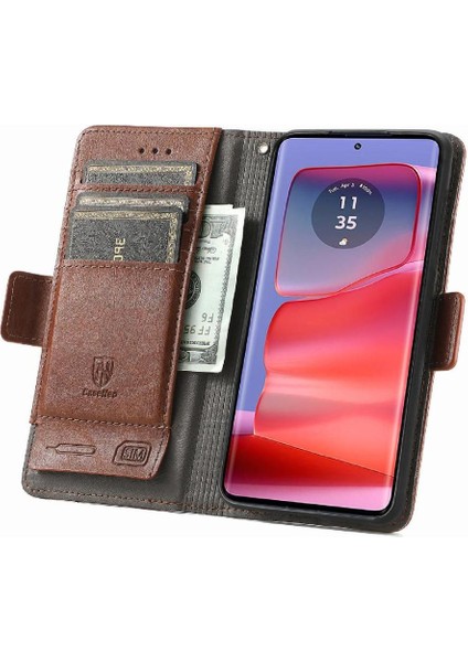 Motorola Edge 50 Pro Cüzdan Ekleme Çok Renkli Çoklu Kart Için Flip Case (Yurt Dışından)