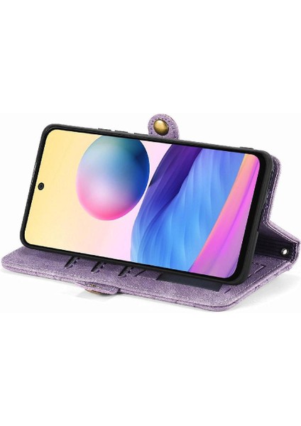 Xiaomi Redmi Not 10 Için Flip Case 5g Kapak Çevirin Darbeye Deri Kılıf (Yurt Dışından)