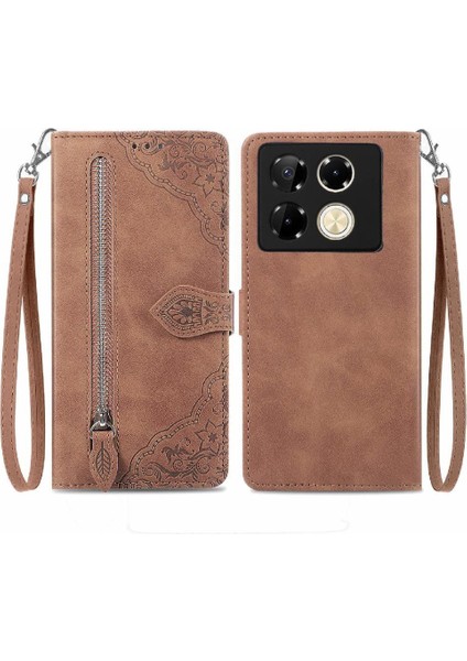Infinix Not 40 Pro 4g Iş Çoklu Kart Yuvası Cüzdan Flip Için Flip Case (Yurt Dışından)