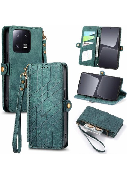 Xiaomi 13 Için Flip Case Darbeye Kapak Kılıf Basit Cüzdan (Yurt Dışından)