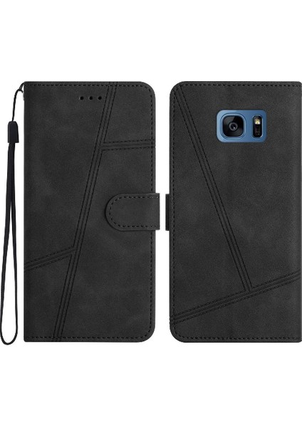 Samsung Galaxy S7 Kart Yuvaları Tutucu Manyetik Tam Koruma Için Flip Case (Yurt Dışından)