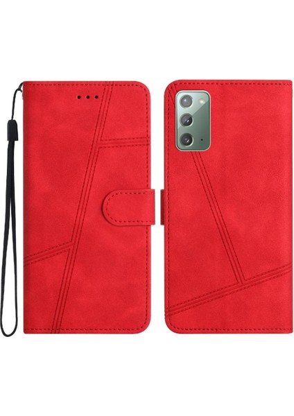 Samsung Galaxy Not 20 Için Flip Case Bilek Kayışı Kapak Folio Tam Cüzdan Pu (Yurt Dışından) indirimleri