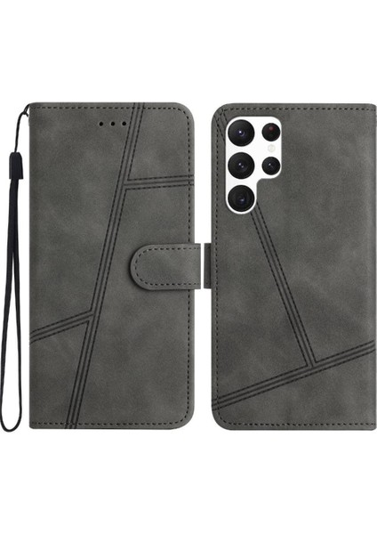Samsung Galaxy S22 Ultra Bilek Kayışı Tam Koruma Cüzdan Için Flip Case (Yurt Dışından) indirimleri