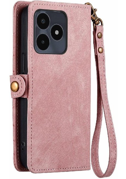 Realme Not 50 Için Flip Case Basit Iş Darbeye Kapak Kapak Cüzdan (Yurt Dışından) fırsatları