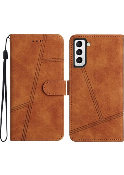 Samsung Galaxy S21 Artı Tam Koruma Bilek Kayışı Flip Pu Için Flip Case (Yurt Dışından)