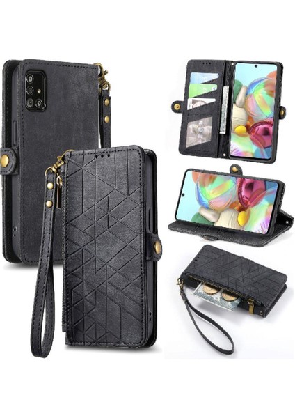 Samsung Galaxy A71 4g Için Flip Case Basit Iş Kapak Darbeye (Yurt Dışından)