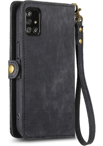 Samsung Galaxy A71 4g Için Flip Case Basit Iş Kapak Darbeye (Yurt Dışından)