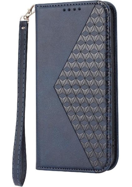 IPhone 14 Için Flip Case Pro Max Eşkenar Dörtgen Şekli Günlük Kullanım El Kayışı Standı (Yurt Dışından)