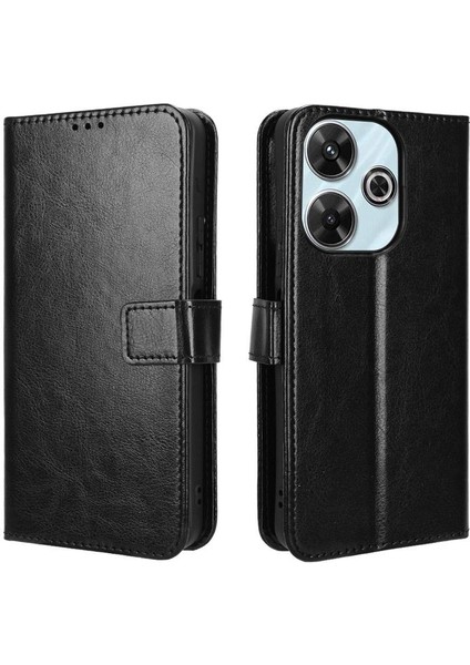Xiaomi Poco M6 4g Kart Tutucu Kapak Çevirin Manyetik Cüzdan (Yurt Dışından)