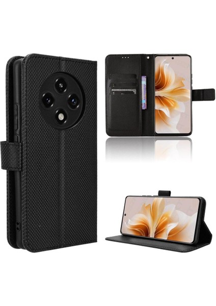 Oppo A3 Pro 5g Kickstand Kart Tutucu Manyetik Cüzdan Kapak Için Kılıf (Yurt Dışından)