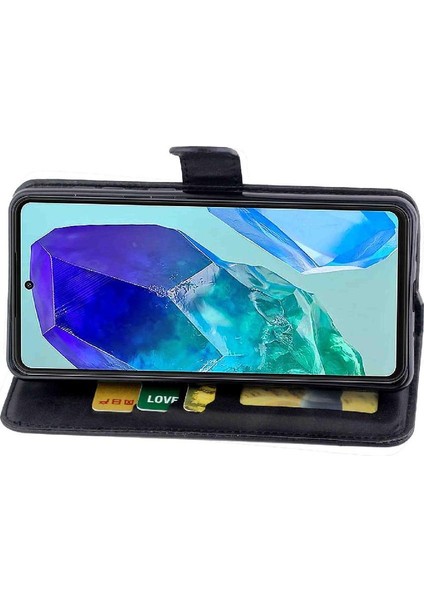 Samsung Galaxy M55 Kart Tutucu Tam Koruma Kickstand Pu Için Filp Durumda (Yurt Dışından)