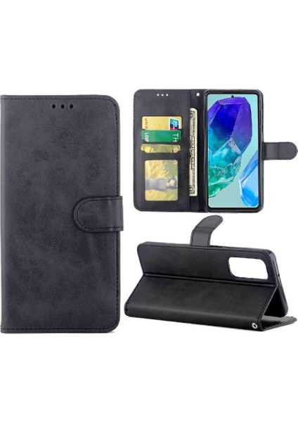Samsung Galaxy M55 Kart Tutucu Tam Koruma Kickstand Pu Için Filp Durumda (Yurt Dışından)