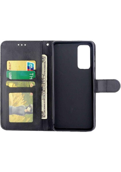 Samsung Galaxy M55 Kart Tutucu Tam Koruma Kickstand Pu Için Filp Durumda (Yurt Dışından)