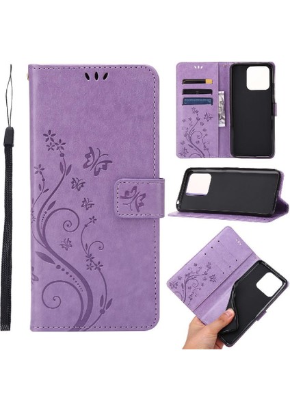 Xiaomi Redmi 12C Kickstand Manyetik Kapatma Pu Deri Bilek Için Filp Durumda (Yurt Dışından)
