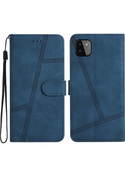 Samsung Galaxy A22 5g Için Flip Case Kart Yuvaları Tutucu Manyetik Bilek Kayışı (Yurt Dışından)