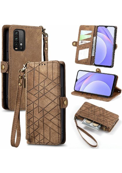 Xiaomi Redmi Not 9 Için Flip Case 4g Cüzdan Darbeye Deri Kılıf Kapak (Yurt Dışından)