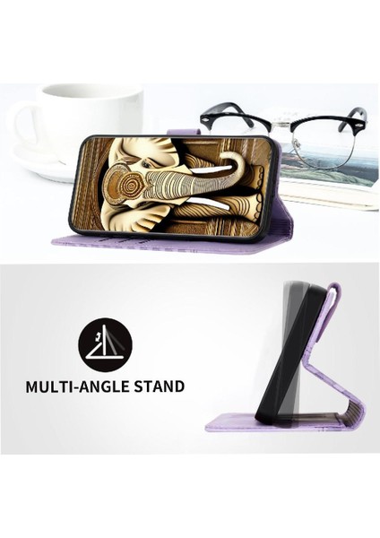 Samsung Galaxy Flip Flip Iş Darbeye Deri Kılıf Pu Için Flip Case (Yurt Dışından)