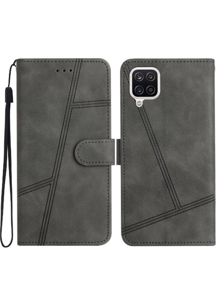 Samsung Galaxy A22 4g Tam Koruma Bilek Kayışı Kart Yuvaları Için Flip Case (Yurt Dışından)