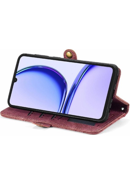 Realme Not 50 Için Flip Case Basit Iş Darbeye Kapak Kapak Cüzdan (Yurt Dışından) indirimleri