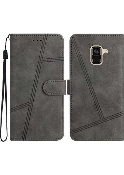 Samsung Galaxy A8 Artı 2018 Tam Koruma Için Flip Case Cüzdan Pu Bilek (Yurt Dışından)