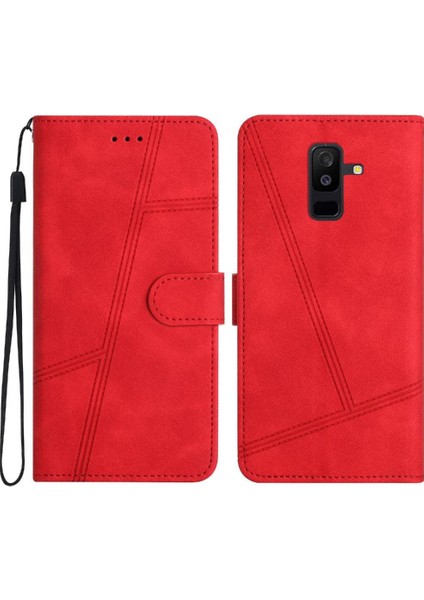 Samsung Galaxy A6 Artı 2018 Kart Yuvaları Tutucu Manyetik Tam Için Flip Case (Yurt Dışından)