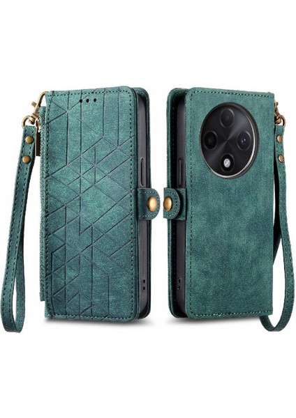 Oppo A3 Pro Için Flip Case Deri Kılıf Cüzdan Kapak Çevirin Darbeye (Yurt Dışından)