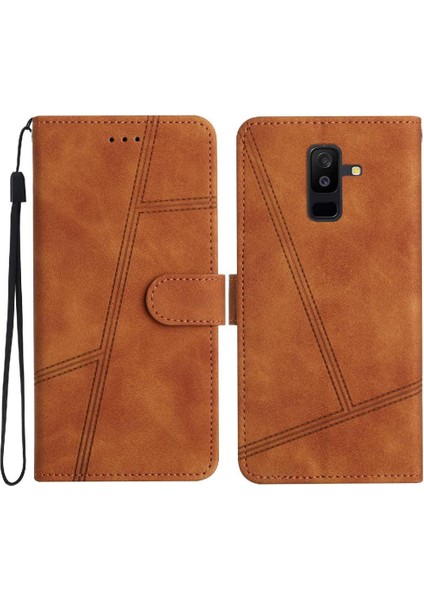 Samsung Galaxy A6 Artı 2018 Kart Yuvaları Tutucu Manyetik Tam Için Flip Case (Yurt Dışından)
