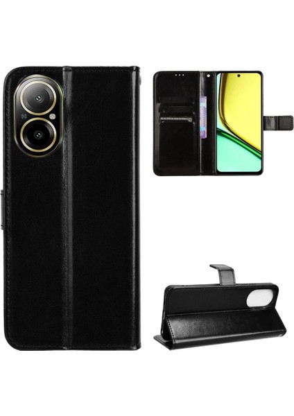Realme 12 Lite 4g Için Kılıf Kart Tutucu Cüzdan Manyetik Kapak Çevirin (Yurt Dışından)