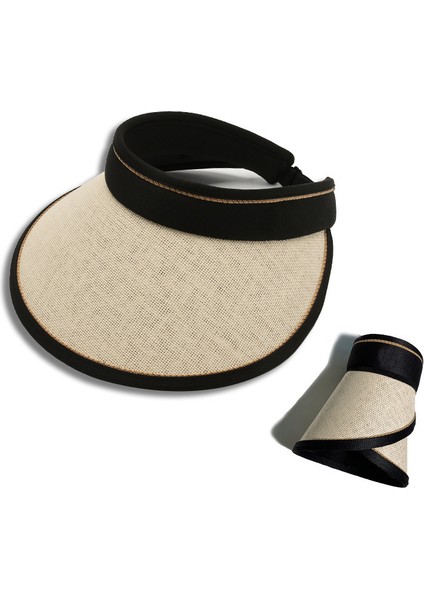 Yaz Dış Mekan Güneş Koruması Uv Vizörlü Kadın Şapkası (Yurt Dışından)