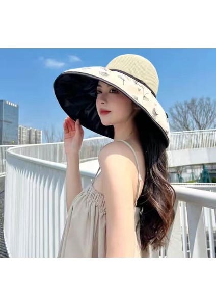 Yaz Dış Mekan Güneş Koruması Uv Vizörlü Kadın Şapkası (Yurt Dışından) fiyatları