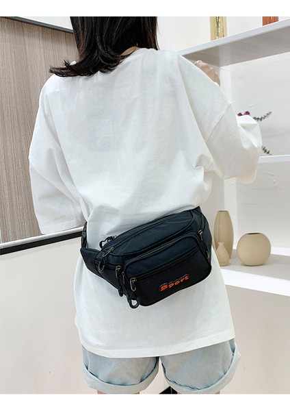 Modaya Uygun Büyük Kapasiteli Bel Çantası, Gündelik Açık Hava Sporları Omuz Crossbody Çantası, Erkekler ve Kadınlar Için Göğüs Çantası (Yurt Dışından)