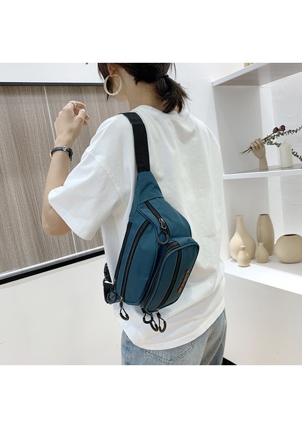Modaya Uygun Büyük Kapasiteli Bel Çantası, Gündelik Açık Hava Sporları Omuz Crossbody Çantası, Erkekler ve Kadınlar Için Göğüs Çantası (Yurt Dışından)