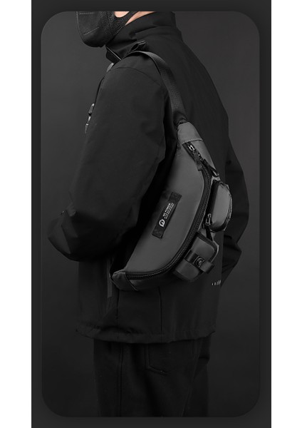 Crossbody Çanta, Erkek Göğüs Çantası, Şık Omuz Çantası, Cep Telefonu Omuz Çantası, Gündelik Sırt Çantası, Spor Bel Çantası (Yurt Dışından)