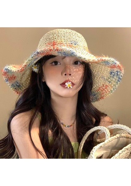 Yaz Dış Mekan Güneş Koruması Uv Vizörlü Kadın Şapkası (Yurt Dışından)