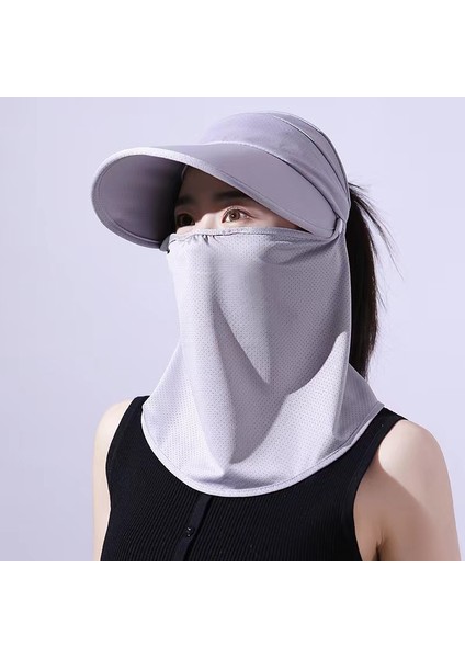 Yaz Dış Mekan Güneş Koruması Uv Vizörlü Kadın Şapkası (Yurt Dışından)