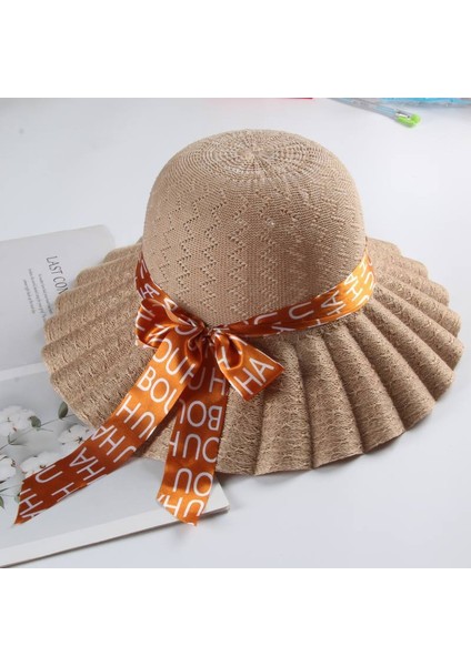 Yaz Dış Mekan Güneş Koruması Uv Vizörlü Kadın Şapkası (Yurt Dışından)