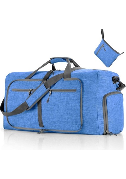 Katlanır Taşınabilir Seyahat Çantası Spor Çantası Katyonik Büyük Kapasiteli Spor Spor Çantası Kalınlaştırılmış (Yurt Dışından)