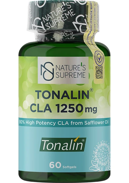 Nature's Supreme Tonalin CLA 1250 Mg 60 Yumuşak Kapsül