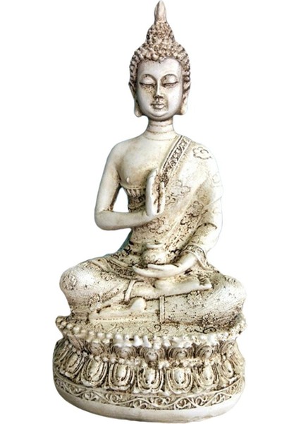 Meditasyon Tayland Gautama Buda Oturmuş Heykeli Heykel Reçine El Sanatları Ev Dekor (Yurt Dışından)