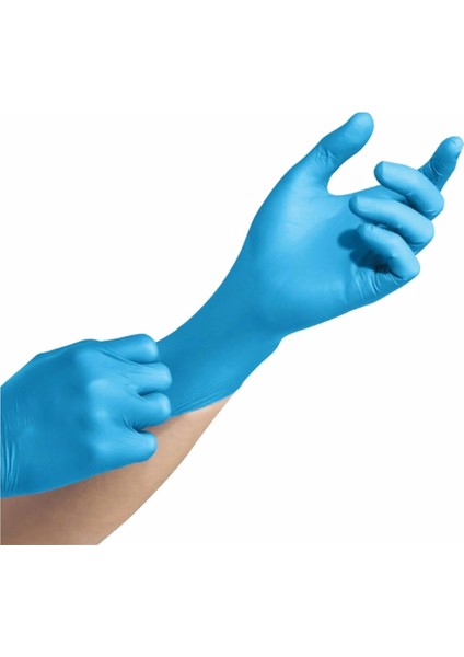 Smh Medikal Pudrasiz Nitril Latex Muayene Eldiveni Mavi 100 Adet Xlarge modelleri