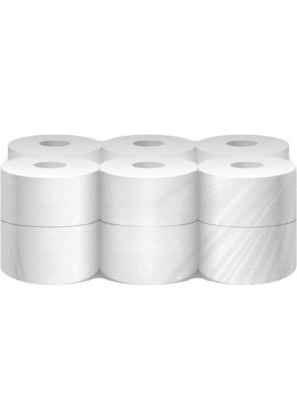 Mayp Mini Jumbo Tuvalet Kagidi 12 Rulo 2 Kat