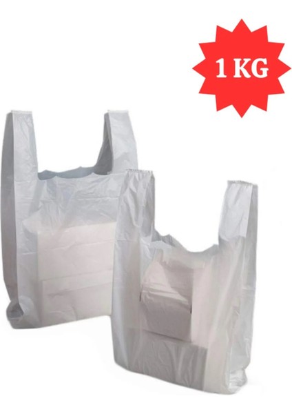 Ada Plastik Hısır Poşet Taşıma Torbası Alış Veriş 1kg Orta Boy